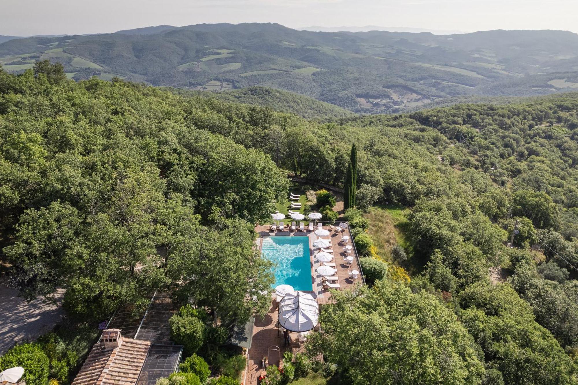 Hotel Borgo Vescine à Radda in Chianti Extérieur photo