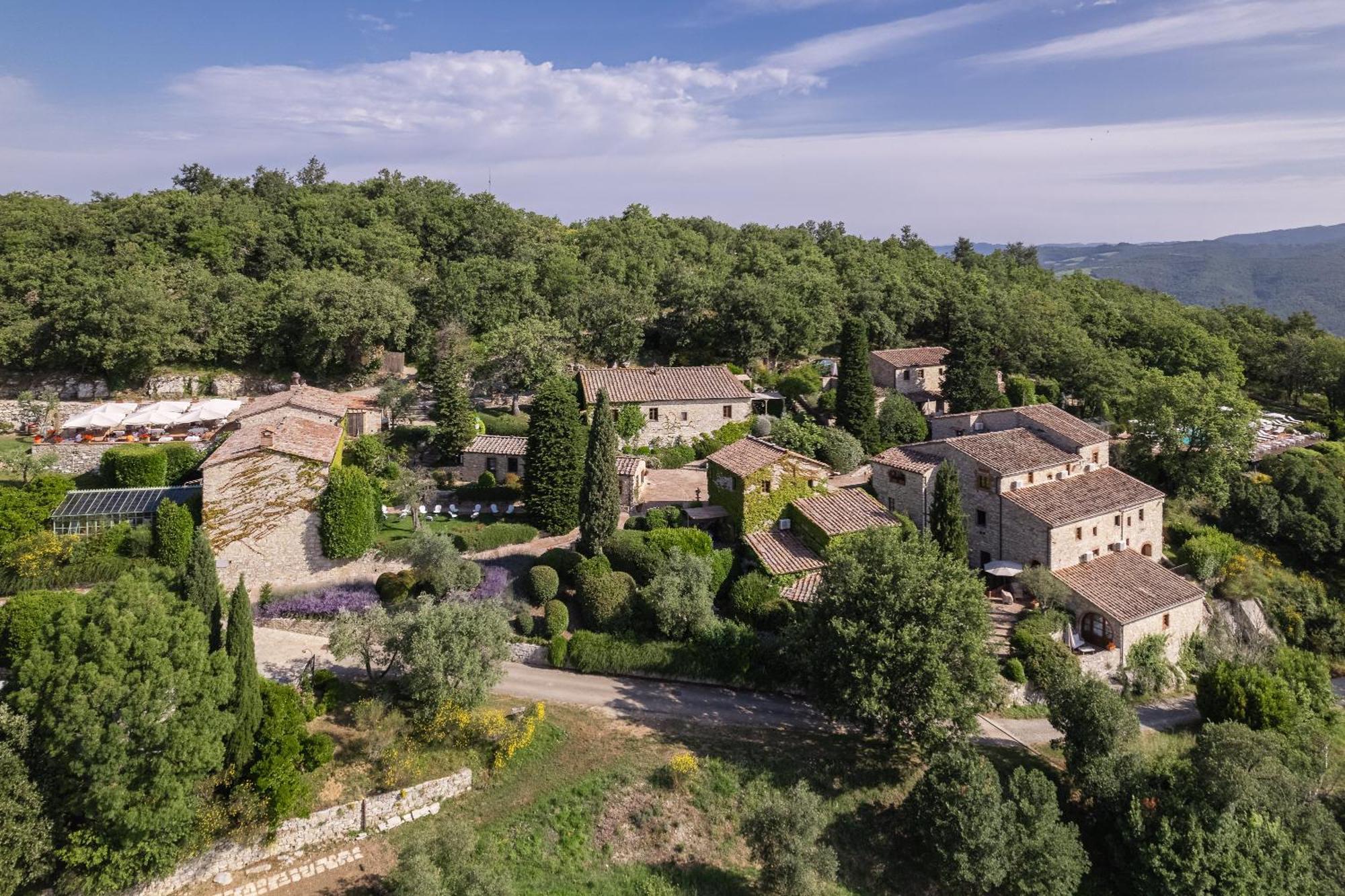 Hotel Borgo Vescine à Radda in Chianti Extérieur photo